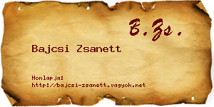 Bajcsi Zsanett névjegykártya